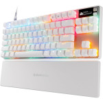خرید کیبورد SteelSeries Apex Pro TKL نسل سه - سوییچ HyperMagnetic OmniPoint 3.0 - سفید